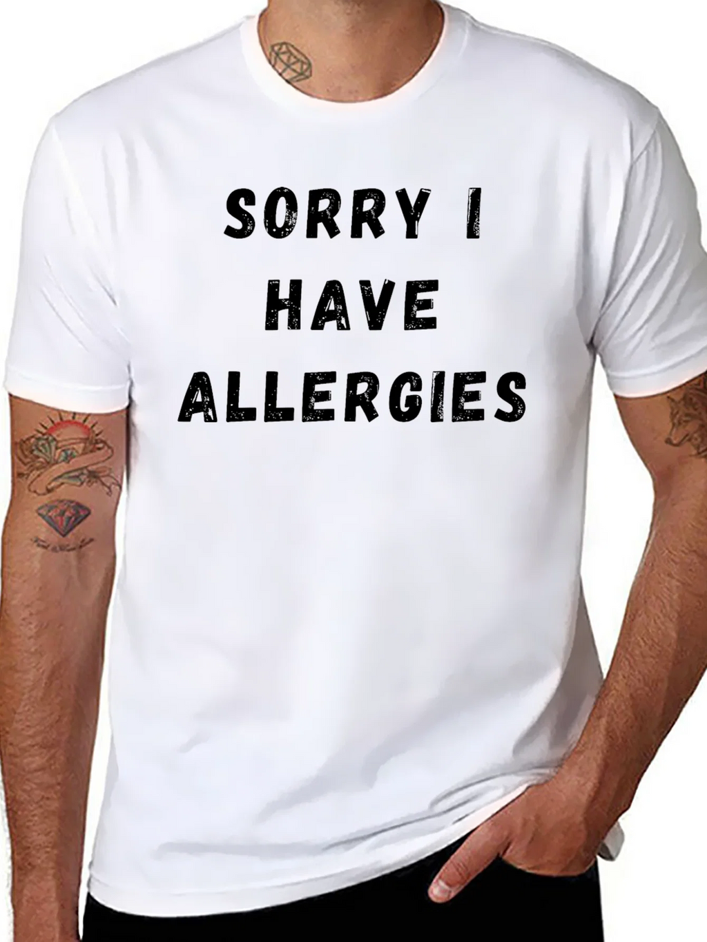Funny Allergy T-Shirt - Novelty Graphic Tee