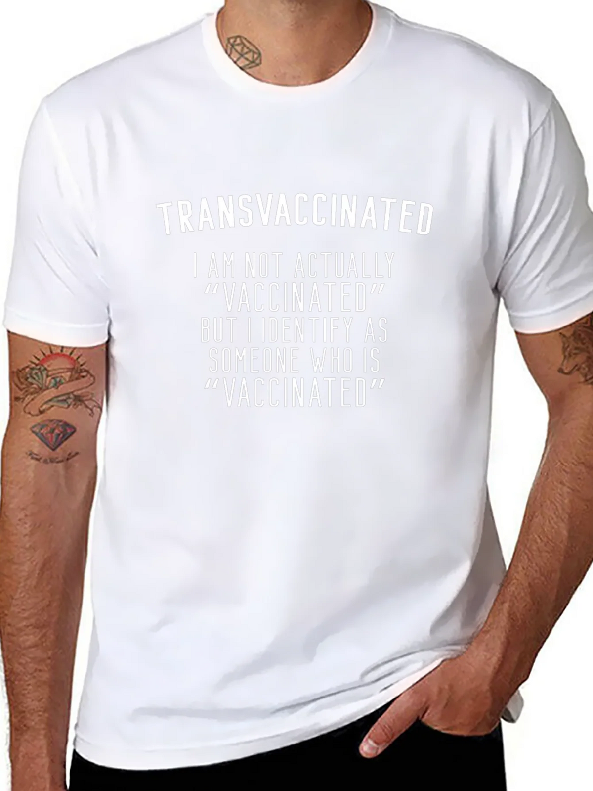 Transvaccinated T-Shirt - Novelty Sarcastic Tee