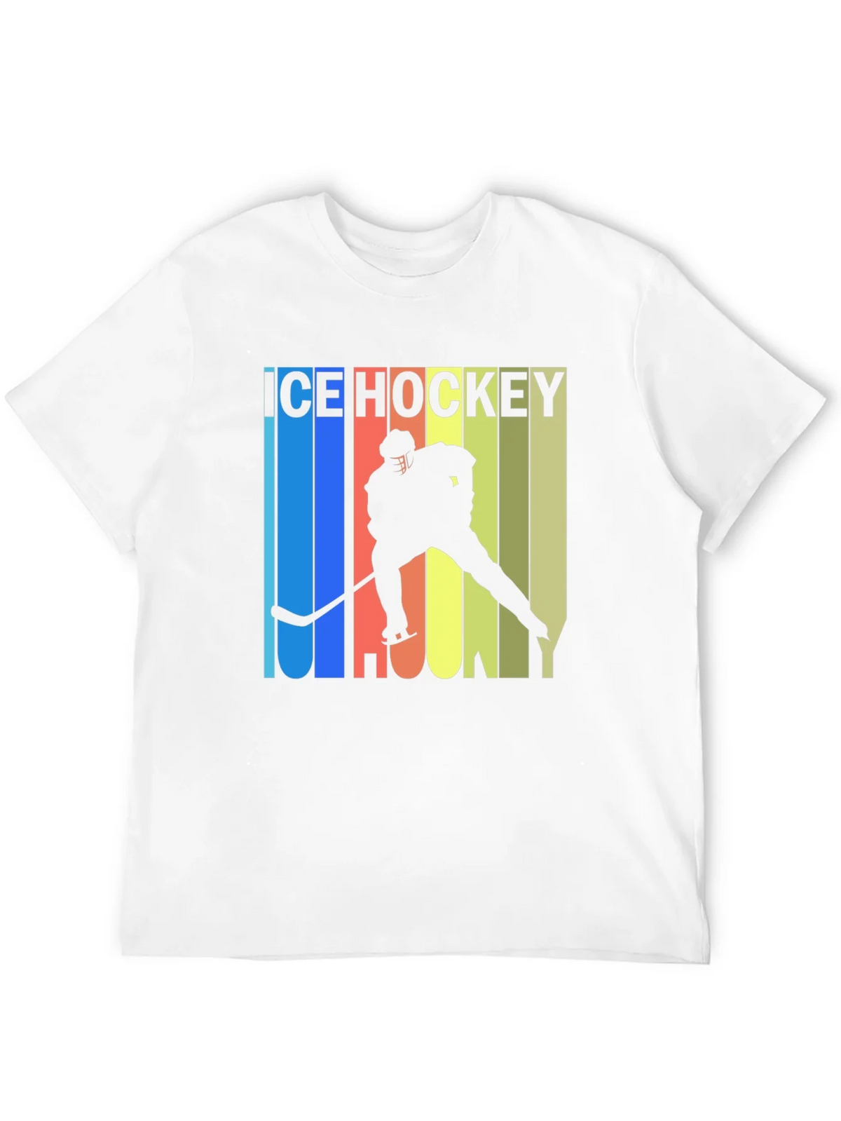 Ice Hockey Retro Style Graphic T-Shirt