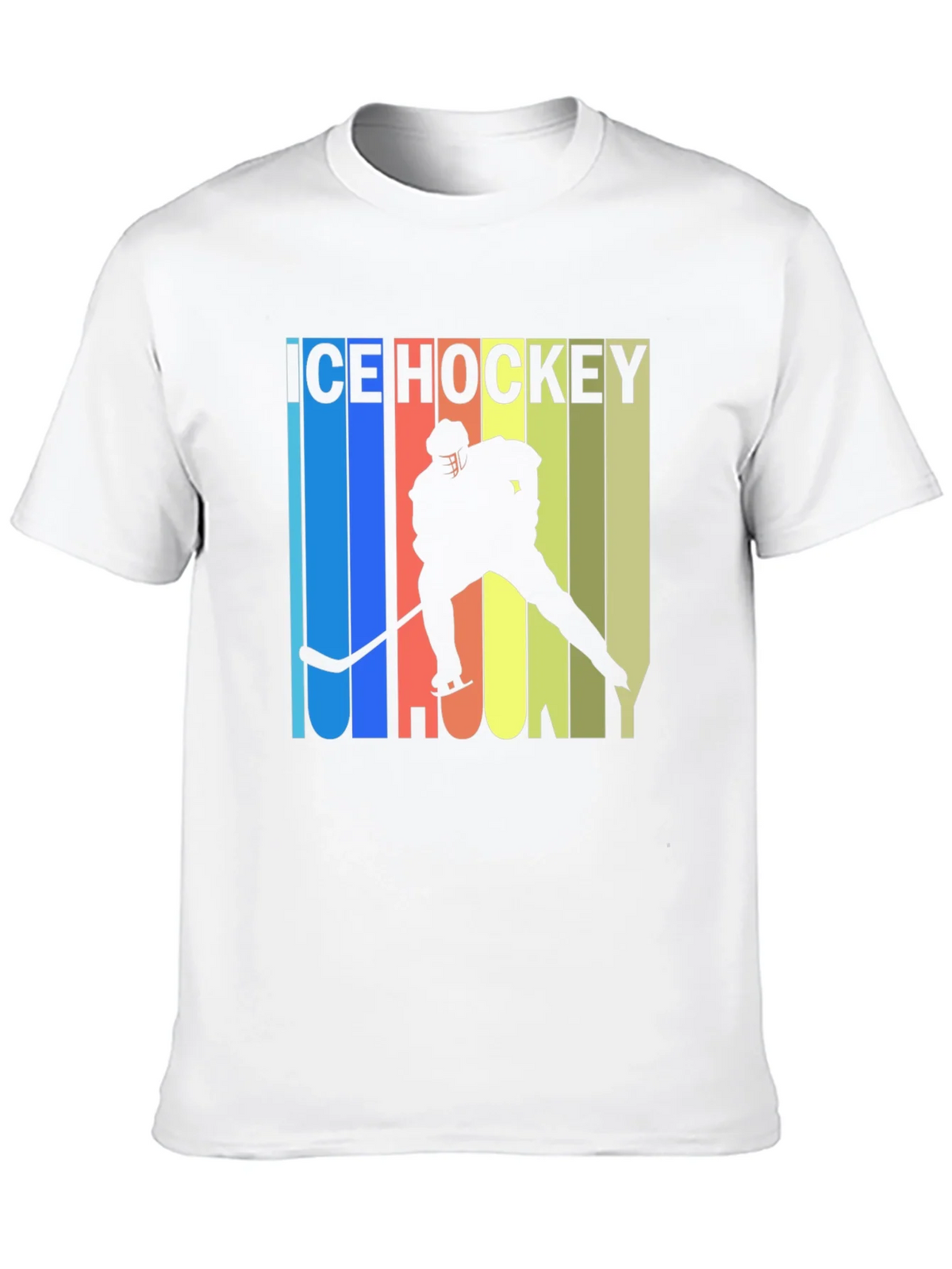 Ice Hockey Retro Style Graphic T-Shirt