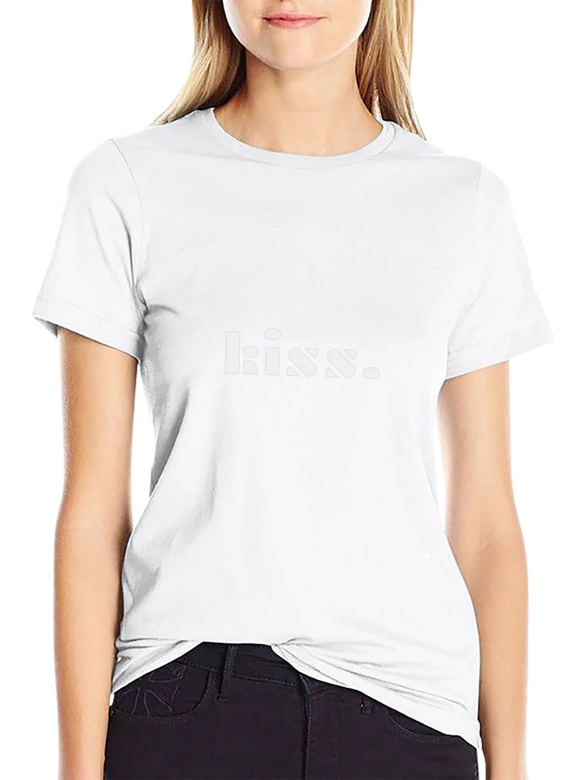 Kiss Graphic Black T-Shirt - Soft Cotton Blend
