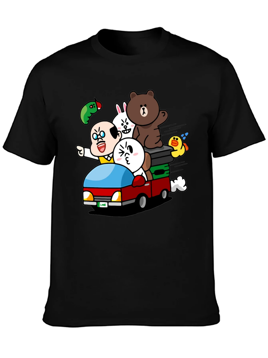 Cartoon Character Car Ride T-Shirt