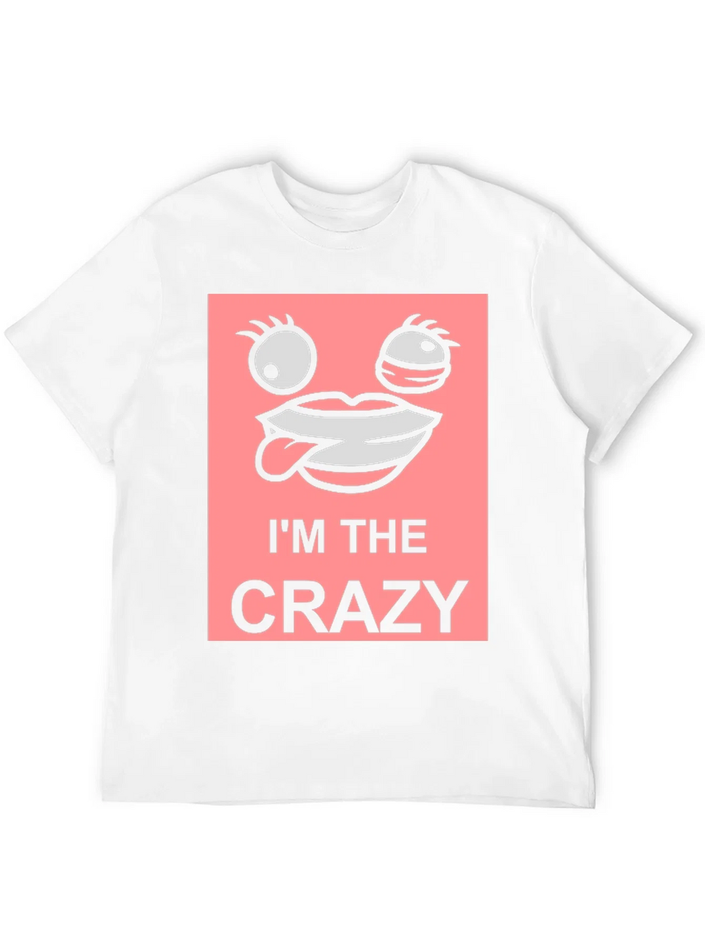 Im The Crazy Graphic Tee - Black Cotton T-Shirt