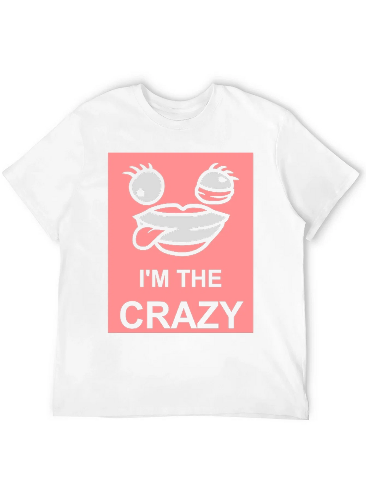 Im The Crazy Graphic Tee - Black Cotton T-Shirt