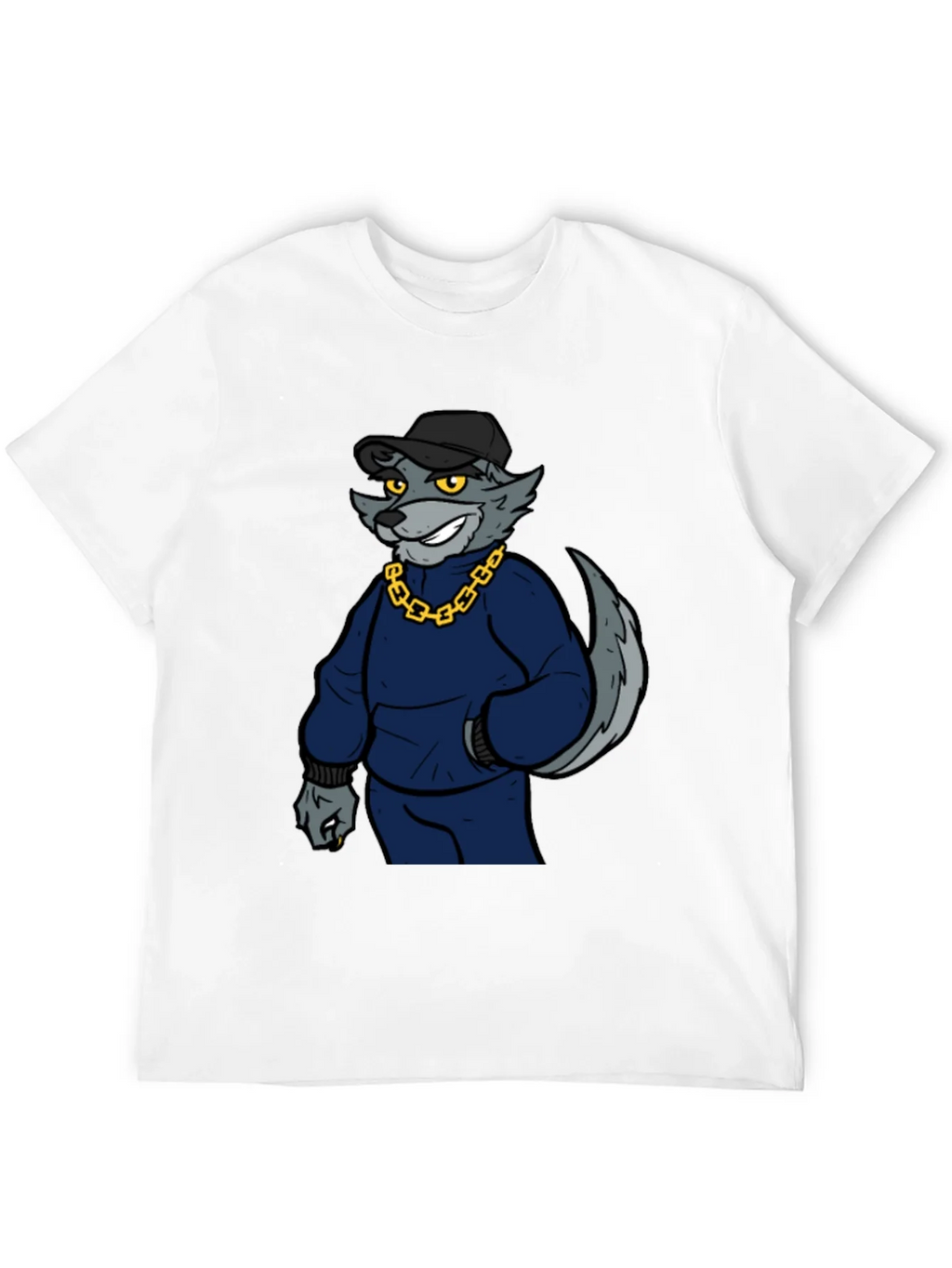 Cool Wolf Graphic Print Tee