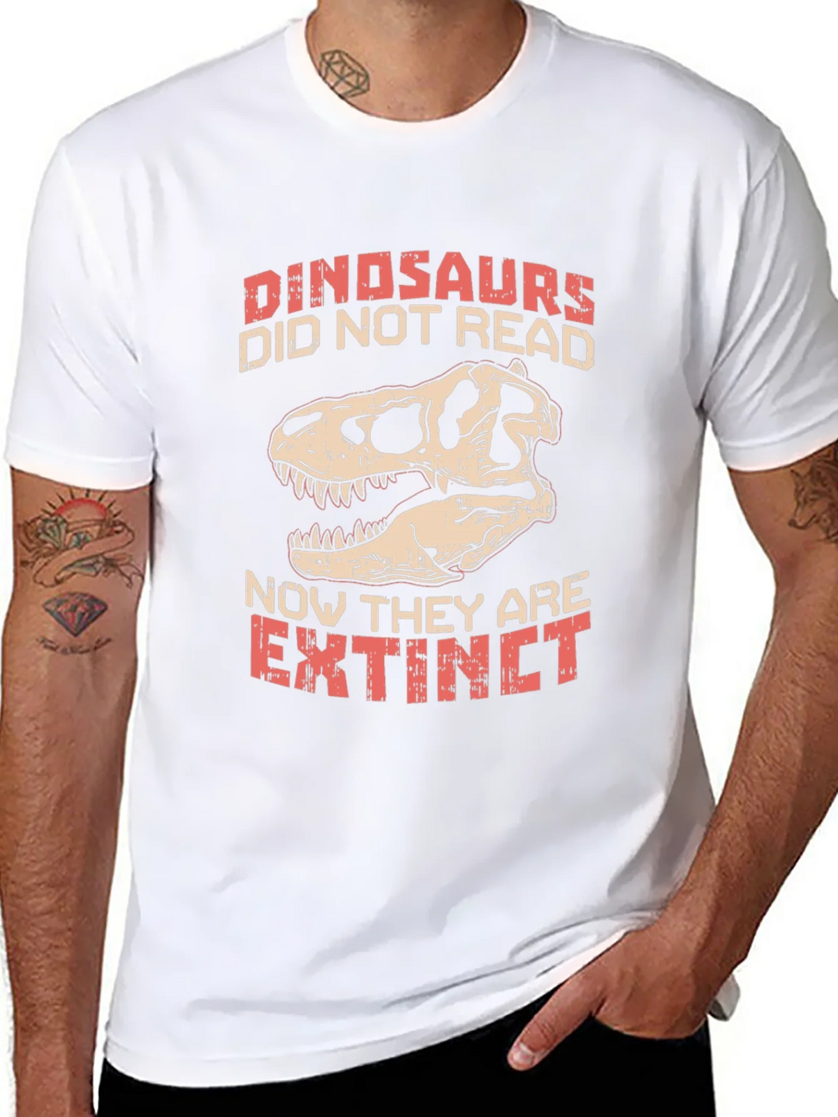 Dinosaurs Didnt Read T-Shirt