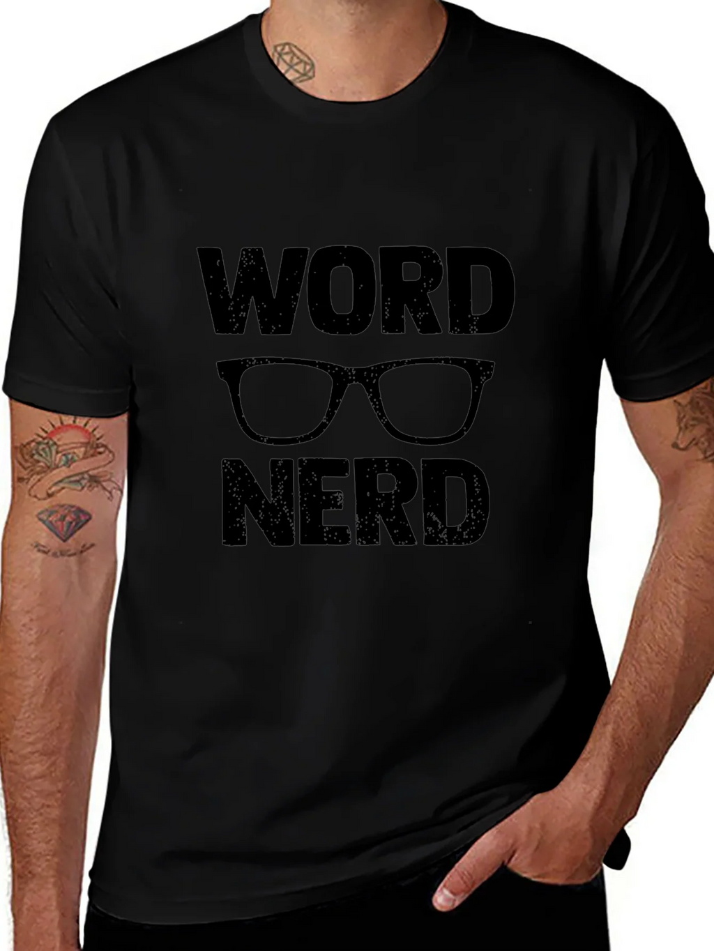 Word Nerd Graphic T-Shirt - Black