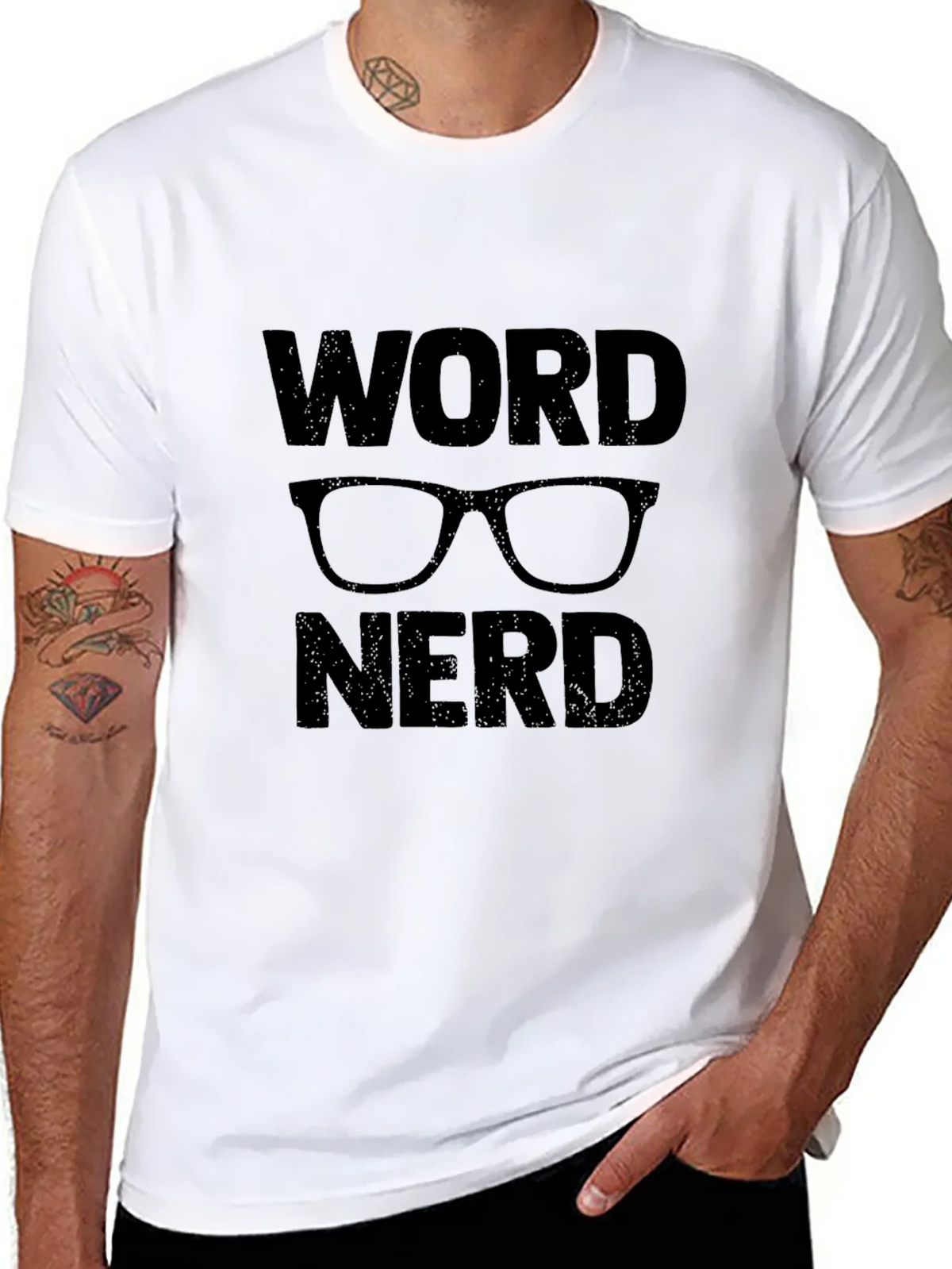 Word Nerd Graphic T-Shirt - Black