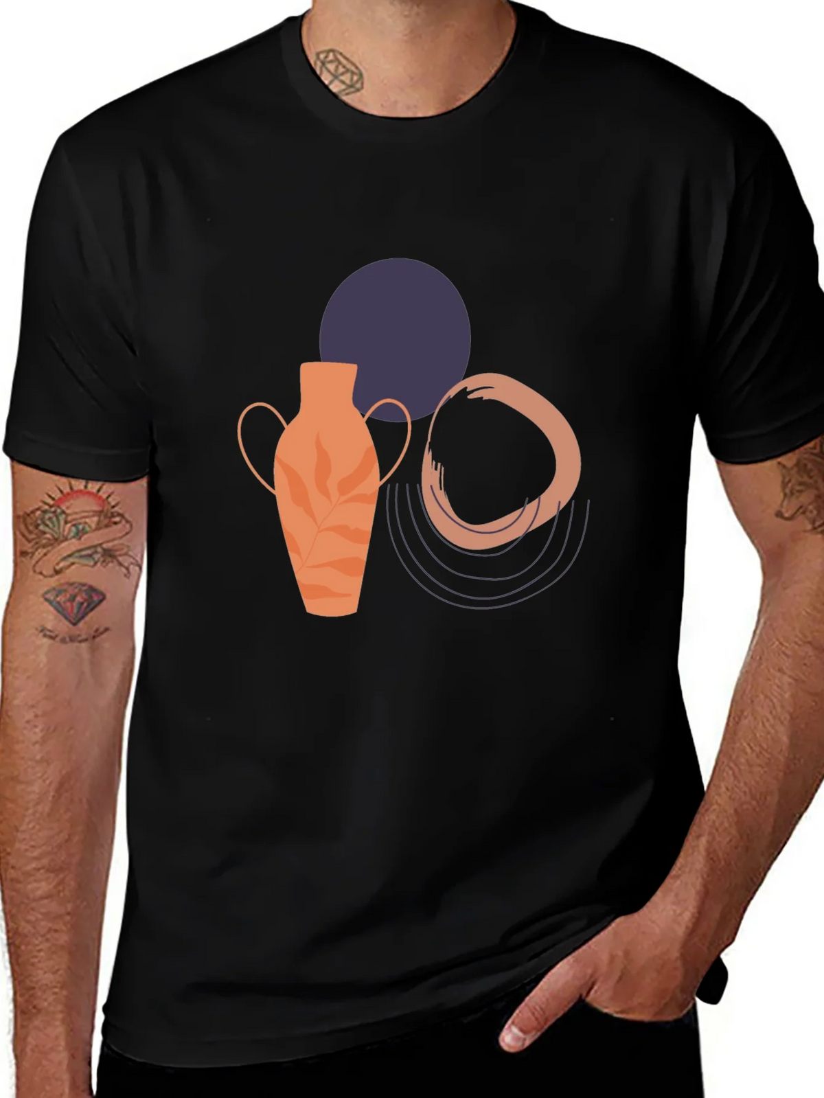 Abstract Art Graphic Tee - Modern Design