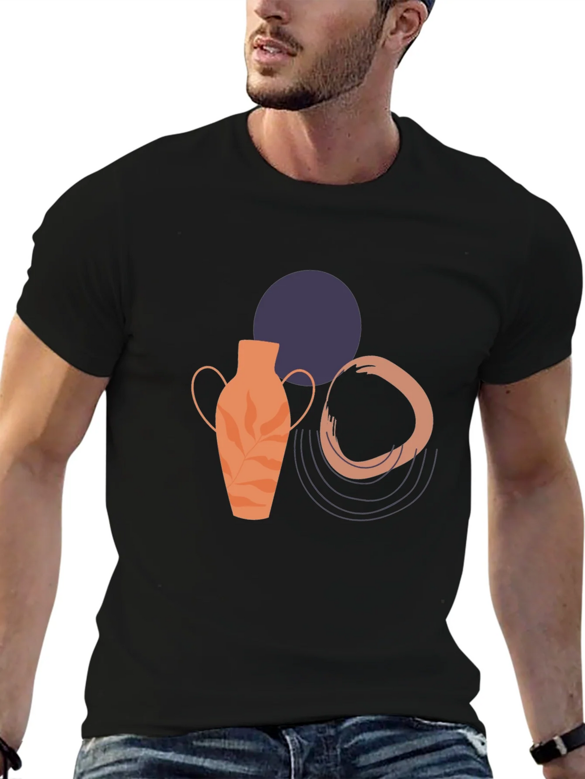 Abstract Art Graphic Tee - Modern Design