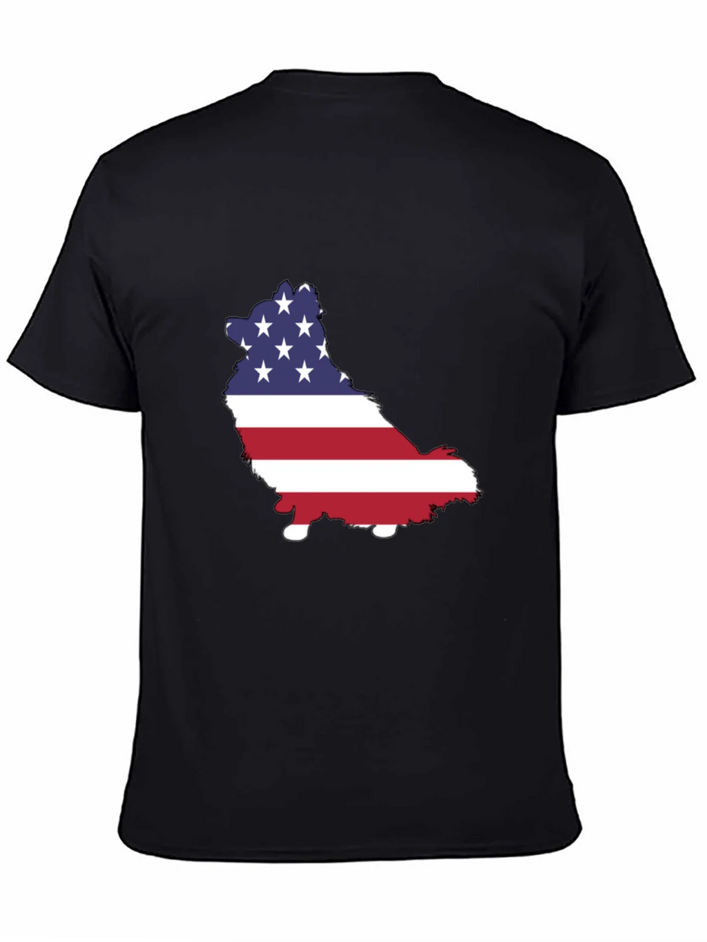 American Flag Dog Graphic Tee