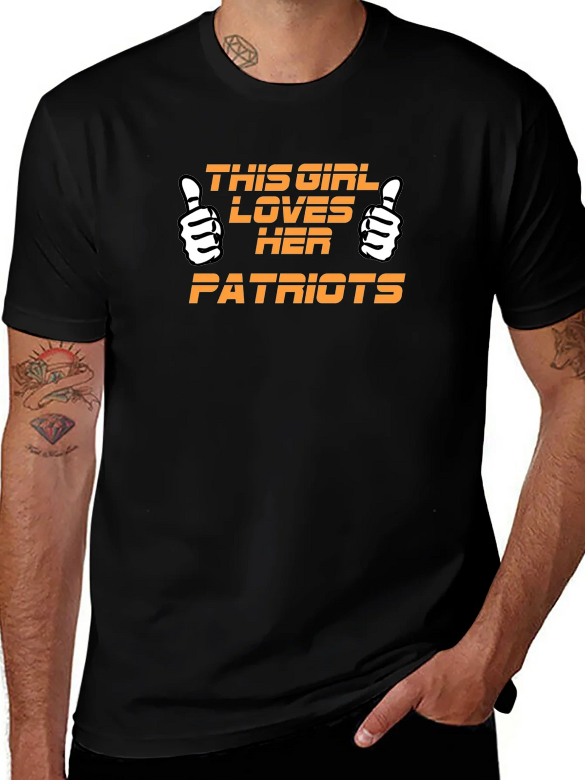 Patriots Fan T-Shirt - This Girl Loves Her Patriots