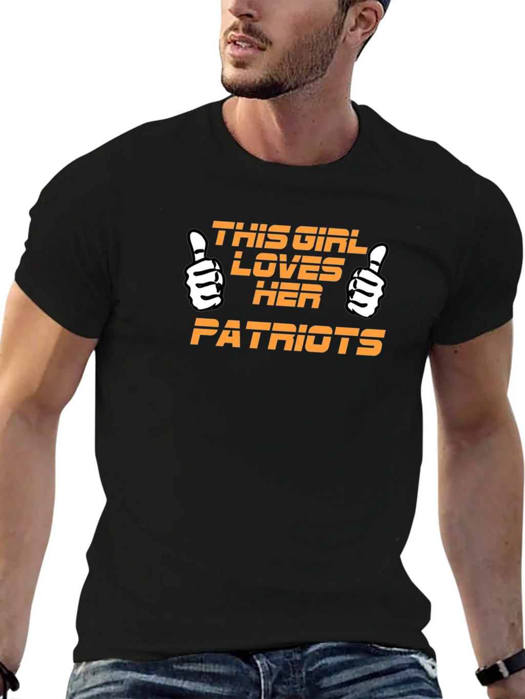 Patriots Fan T-Shirt - This Girl Loves Her Patriots