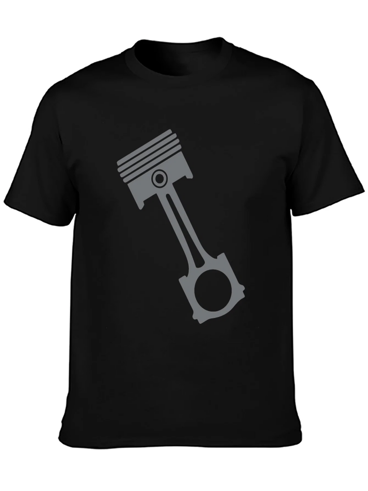Piston Graphic Tee - Black Engine Enthusiast T-Shirt