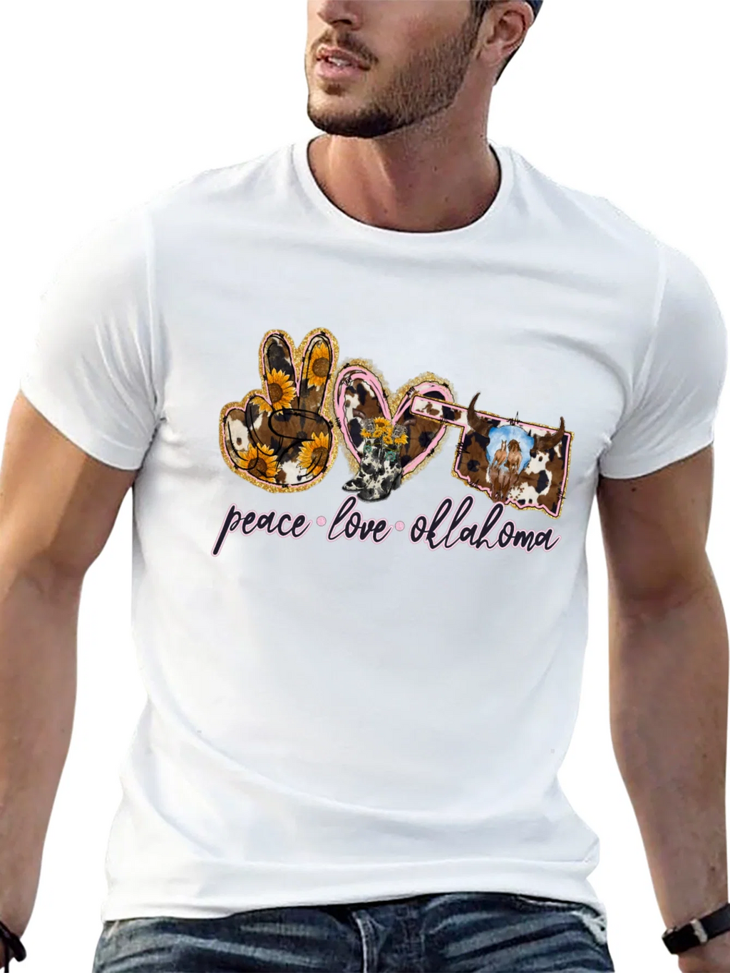 Peace Love Oklahoma T-Shirt