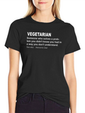 Vegetarian Definition Graphic Tee
