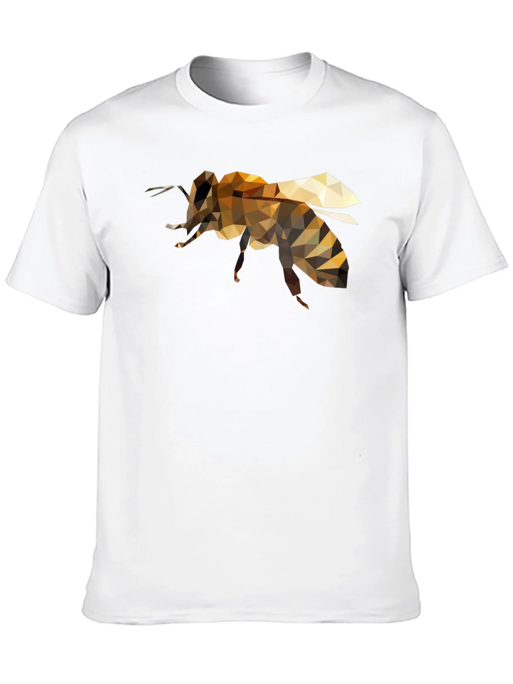 Geometric Bee Graphic Black T-Shirt