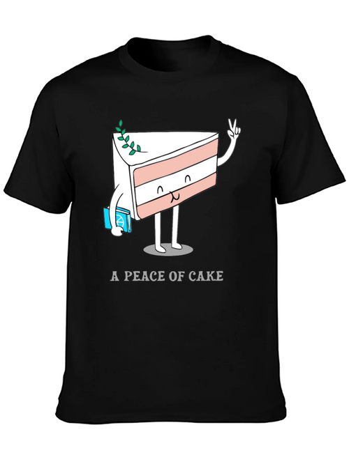 A Piece of Cake T-Shirt - Funny Cartoon Dessert Tee