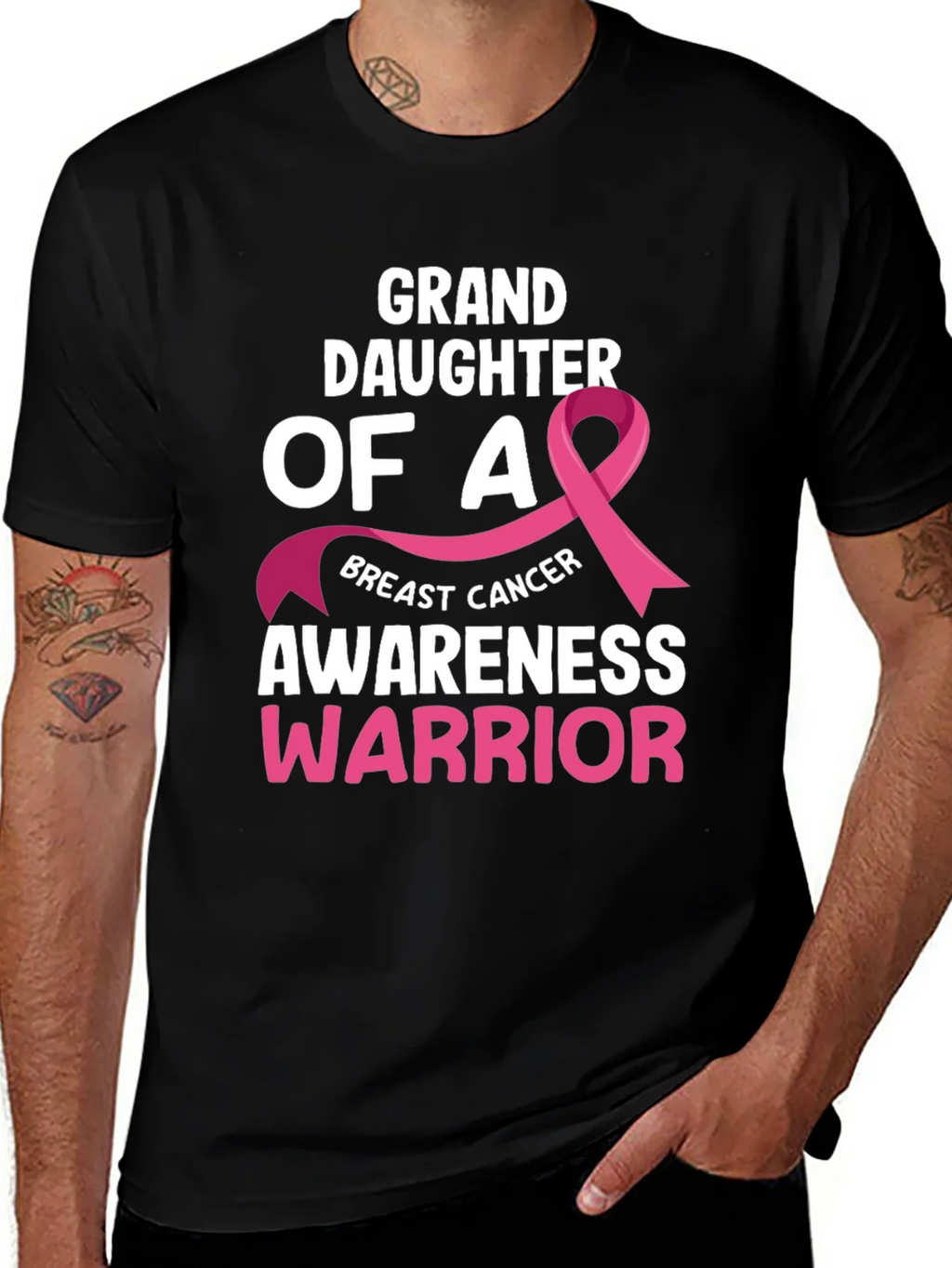 Granddaughter Breast Cancer Awareness Warrior T-Shirt