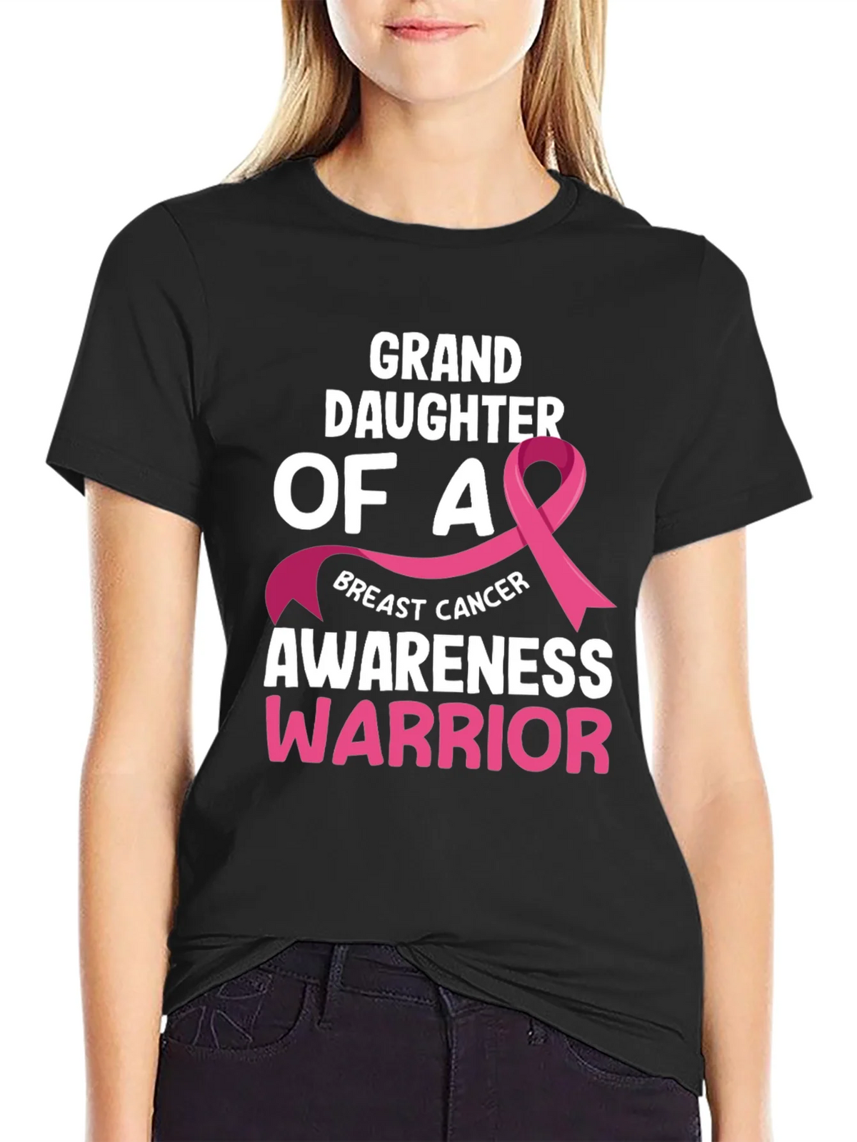 Granddaughter Breast Cancer Awareness Warrior T-Shirt