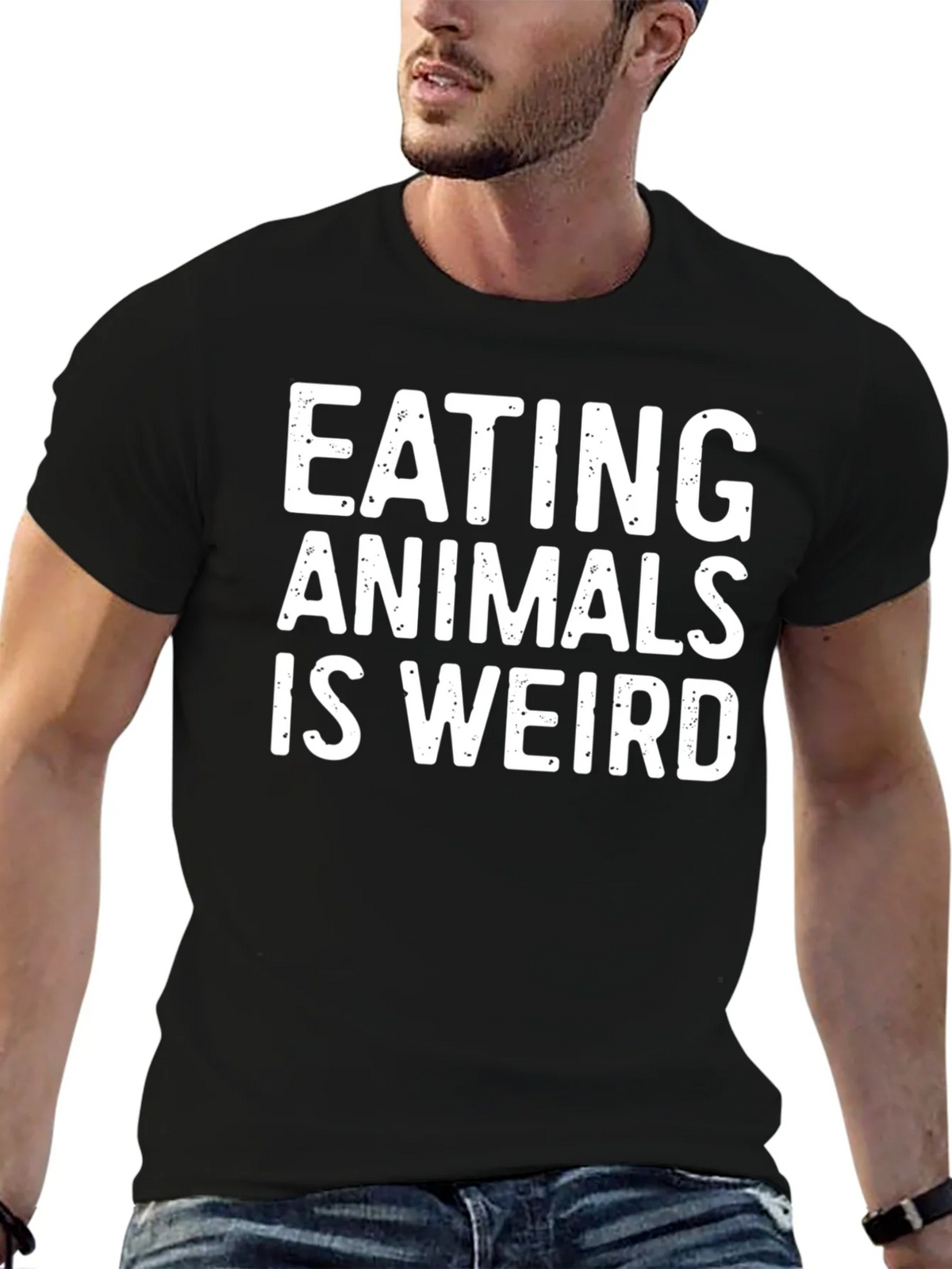 Vegan Statement T-Shirt: Eating Animals is Weird