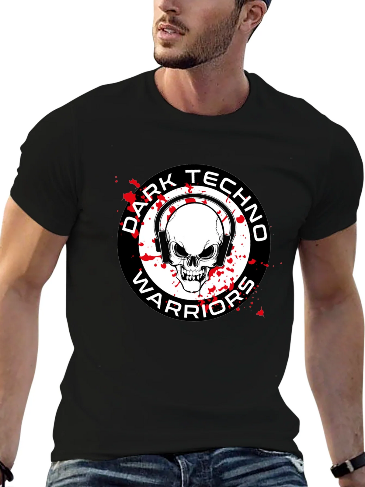 Dark Techno Warriors Graphic T-Shirt