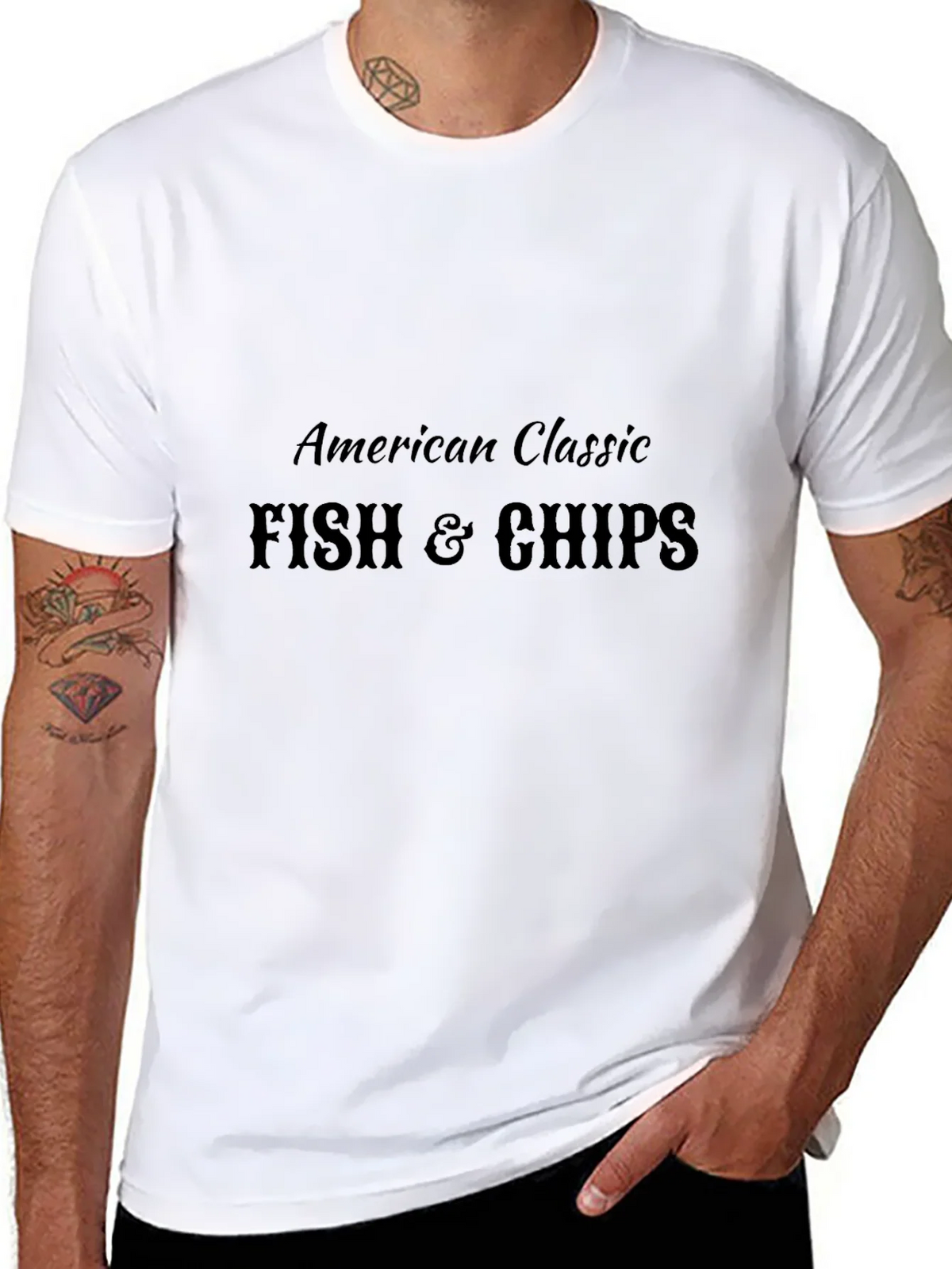American Classic Fish & Chips Graphic T-Shirt