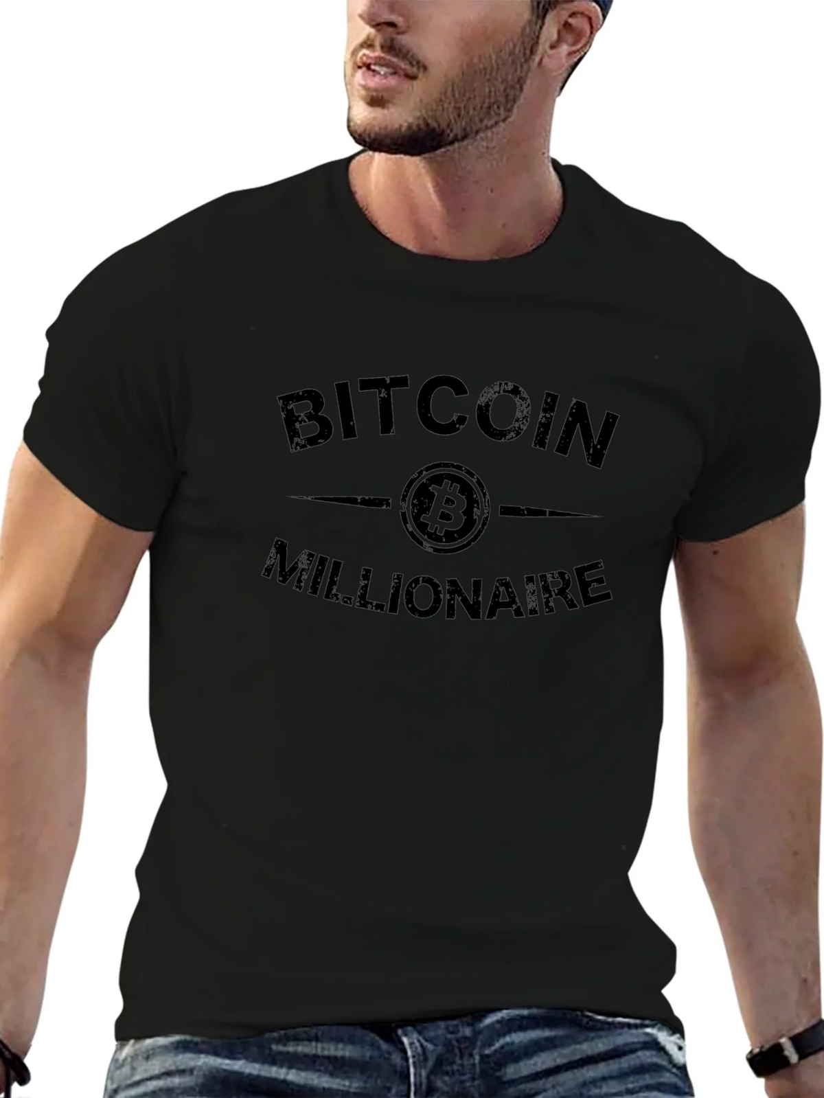 Bitcoin Millionaire Graphic Tee - Crypto Investor Style